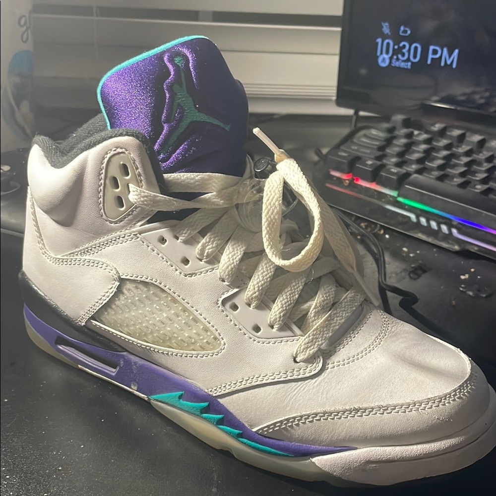 Air Jordan 5 Retro White Sneakers